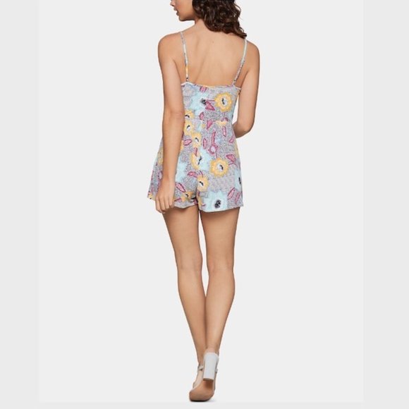 NWT Printed Faux-Wrap Romper | BCBGeneration - Picture 3 of 7